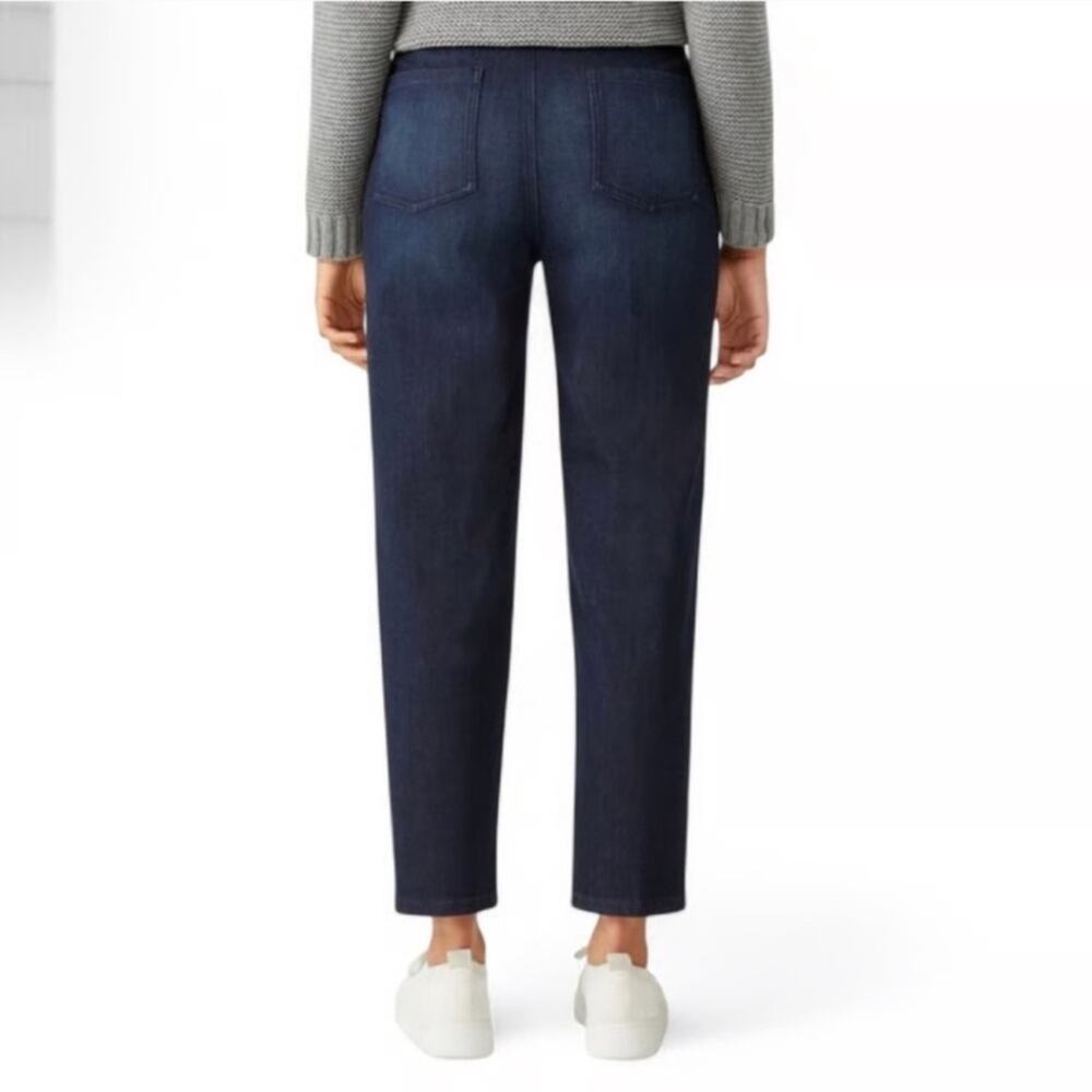 NWT NEW Eileen Fisher Organic Cotton Stretch Tapered Ankle Jeans Size 16 - Picture 4 of 12